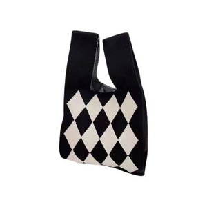 올드머니룩 데일리 니트 손목가방 미니 토트백 에코백 핸드백