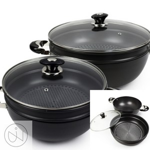 국산 다용도 찜솥 찜냄비, 32cm, 1개