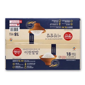 CJ제일제당 햇반 이천쌀밥, 210g, 18개