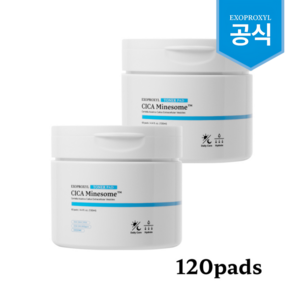 엑소프록실[EXOPROXYL] 시카 엑소좀 미네랄 워터 토너패드 각질제거 피부 장벽 턴오버 1달 솔루션 미백 주름개선, 2개, 60매입