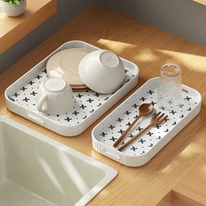 리빙공감 쓰로우 물빠짐 식기건조트레이 2종세트, 1세트
