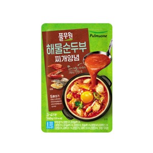 (냉장)[풀무원]해물순두부찌개양념, 20개, 140g