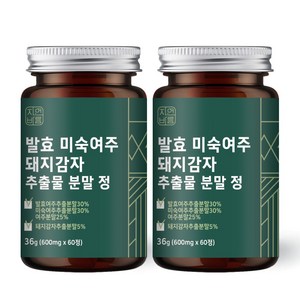 자연바름 국내산 발효 미숙 여주 유기농 분말 가루 환 정 100% 국산 돼지감자 물 생, 36g, 2개