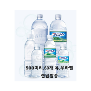 제주삼다수 그린 무라벨, 500ml, 60개