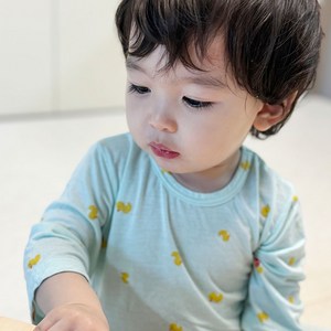배꼽손 국산 7부 모달 오리가족 항균 실내복 상하세트