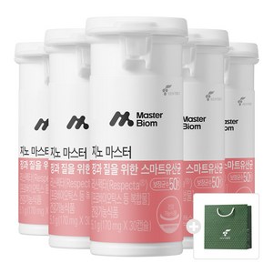 여성질건강유산균 리스펙타 마스터바이옴 지노마스터 + 미니쇼핑백 구성, 30정, 5개