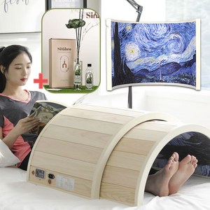 썬레이닥터 온열찜질기 편백나무 대형 큐어돔 온열돔 원적외선 돔사우나 가정용 사우나, [명화] 별이빛나는밤+프리미엄디퓨저