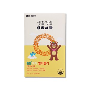 생활정원 튼튼 아이 멀티 젤리 30포, 450g, 1개