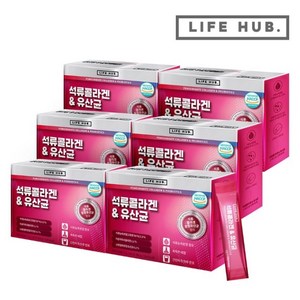 라이프허브 석류콜라겐 유산균, 60g, 6개