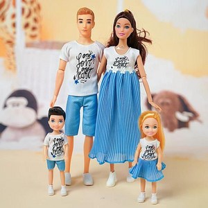 자유이쥬 가족인형 장난감세트 여아생일선물 공주놀이 역할놀이, Doll set, S10
