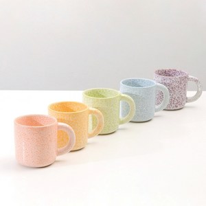 테라 머그 5P 세트 카페 업소용 선물 감성 커피잔 도자기 머그컵