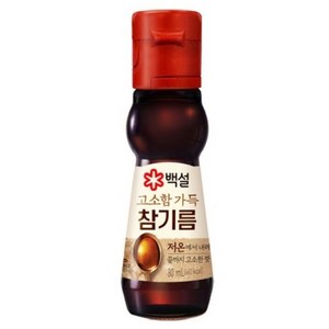 CJ제일제당 백설 고소함가득참기름, 3개, 80ml