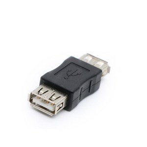 USB 2.0 F/F 연장 연결 젠더 커넥터, 1개