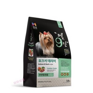 목우촌펫 펫9단 생후 2개월 이상 전연령견용 요크셔테리어 건식사료, 오리, 1.8kg, 1개