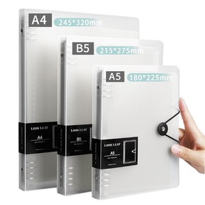 다스몰 A4 B5 A5 모눈 라인 스프링 노트 공책 바인더노트, A4바인더+모눈60매(120P)