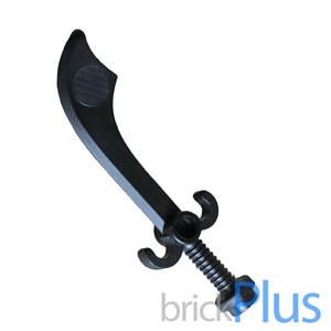 레고 부품 무기 언월도 시미타르 Black Minifig Weapon Swod Scimita 4656377 43887, 1개