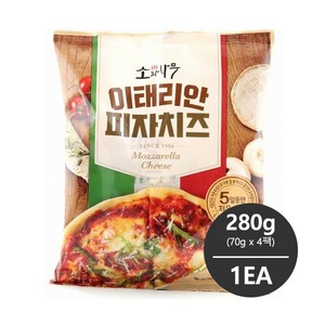 동원 이태리안 모짜렐라 피자치즈 280g (70g x 4팩) 1개 냉장배송, 70g, 4개