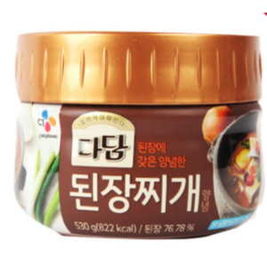 다담 CJ 된장찌개양념 530g, 6개