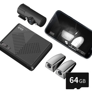 블랙앤 급발진 페달 블랙박스 3채널 좌측 우측 페달 64G 스마트폰 연동 FHD 전원선 가능, 페달+사이드(자가장착 쉬운 시가잭타입), GPS미포함