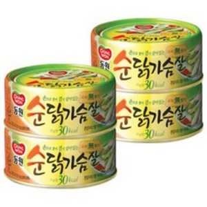 동원 순닭가슴살 통조림, 135g, 4개