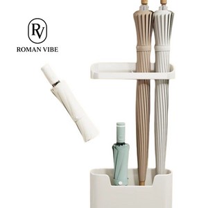 로만바이브 부착식 현관문 우산꽂이, 그레이