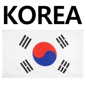 한국국기 태극기 90x60cm 150x90cm 중형대형 사이즈 인테리어 koea flag 애국심 대한민국 깃발 koean 대한민국국기, 1개, 혼합색상