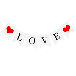 파티샵 생일파티가랜드 해피벌스데이 꽃가랜드 모음, LOVE