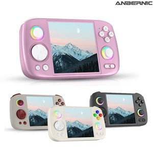 [성의샵] 앤버닉 ANBERNIC RG Cube 휴대용 게임기 WIFI스트리밍 게임기 1600만색RGB T820칩 5200mah 3.95인치IPS스크린 산열팬내장 한국어지원OK, 본체+256GTF카드, 화이트