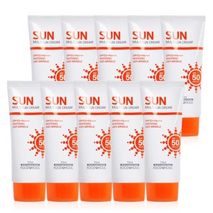 (10개)푸드어홀릭 멀티 선크림 70ml SPF50/PA+++, 1개