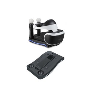 4 소니 플레이 스테이션 용 1 PS4 VR 쇼케이스 이동 PS VR PSVR 헤드셋 충전 스테이션 디스플레이 스탠드 도킹 충전기 LED 플스렌트
