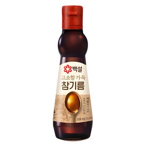 백설 고소함 가득 참기름, 320ml, 1개