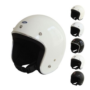 에딜롯 GT-W 클래식 오픈페이스 헬멧 EDIROT - GTW CLASSIC OPEN FACE HELMET, GTW 헬멧_BLACK/CHROME, XL