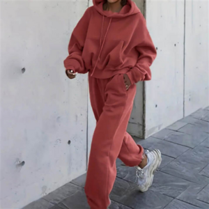 이곰 여자트레이닝세트 기모 후드 조거 운동복