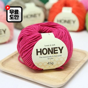 니뜨 허니실 5py + 도안, 113_라임연두, 1개