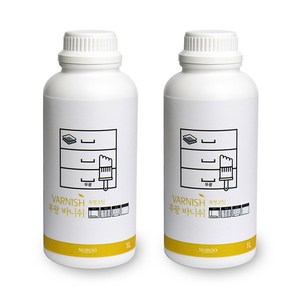 노루페인트 바니쉬 무광 1L, 2개
