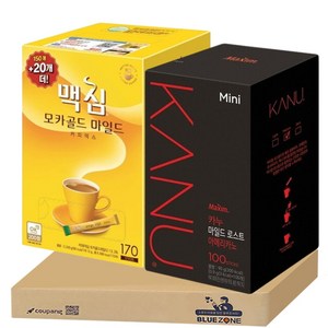 맥심 모카골드 170티+카누 미니 마일드 로스트 아메리카노100티, 900mg, 1개