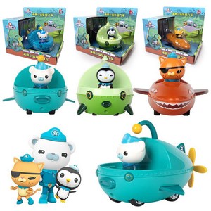 옥토넛 바다 탐험선 캐릭터 피규어 장난감 태엽이동 바나클 대장 콰지 페이소 완구 태엽방식 이동 가능, 램프피쉬, 1개