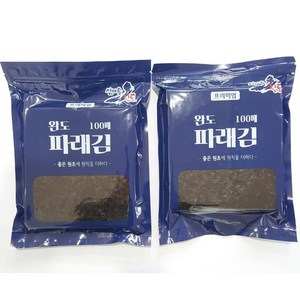 맛좋는 완도산 파래김 100매X2봉, 2개