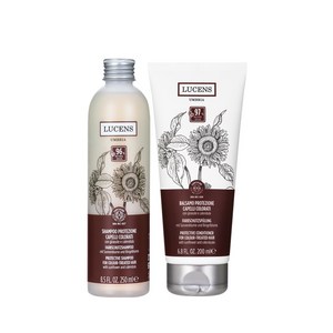 루센스 컬러 프로텍션 염색모발세트/샴푸250ml+컨디셔너200ml/이태리 천연 유기농, 1개