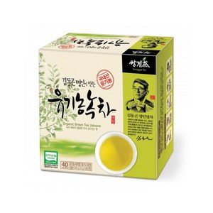 쌍계명차 김동곤 명인이만든 유기농 녹차, 1.2g, 40개입, 3개