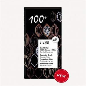 비바니 카카오닙스 100% 다크 초콜릿 80g Vivani, 1개