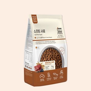 무마진 생후 3개월 이상 소고기&황태 소프트사료, 소, 1kg, 1개