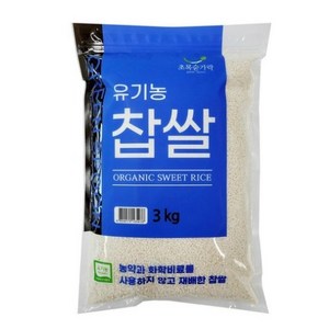 초록숟가락 유기농 찹쌀, 3kg, 1개