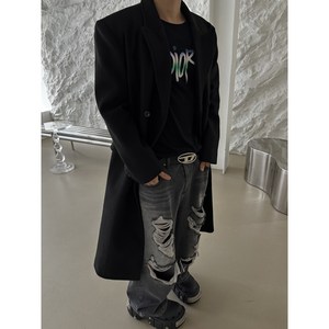 해븐 울 더블 롱 코트