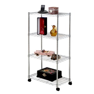 홈 메탈선반 철제선반 틈새수납장 이동식 팬트리 선반 3단 4단 5단, 340x600, 높이 1200 4단 선반