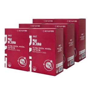 GC녹십자웰빙 PNT 흡수 빠른 액상 마그네슘 비타민B1 B6 망고맛, 600ml, 6개