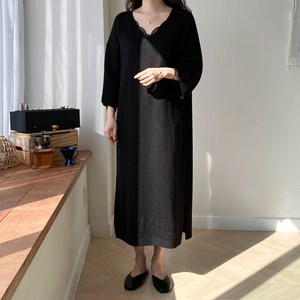아모르데이 스아롱 긴팔 원피스