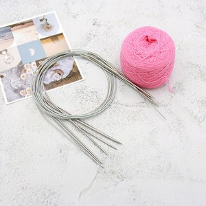 위드쏘잉 인형옷뜨개80cm 줄바늘 / 인형옷뜨개질바늘 / 얇은뜨개질바늘 / 80cm 금속 대바늘, 18호