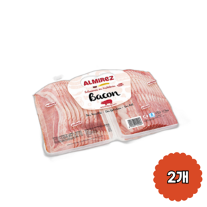 [보라티알](냉동) 엘포조 슬라이스 베이컨 1kg x2개, 2개