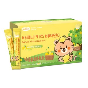 바르니 키즈 비타민C 어린이 영국산 분말 1.5g x 100포, 150g, 1박스